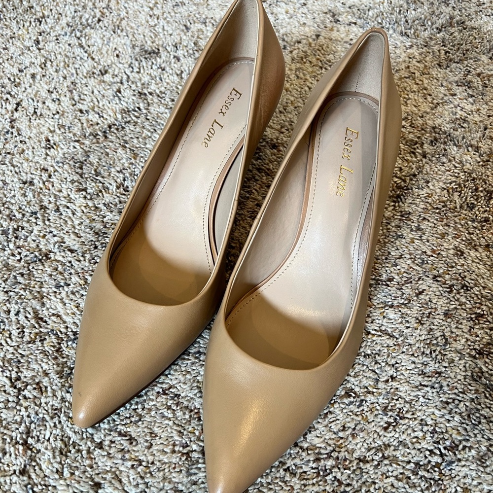Essex Lane Elegant Beige Women's Heels